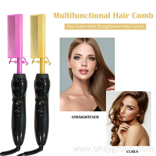 Hair Straightening Culring Electric Hot Comb Wholesale